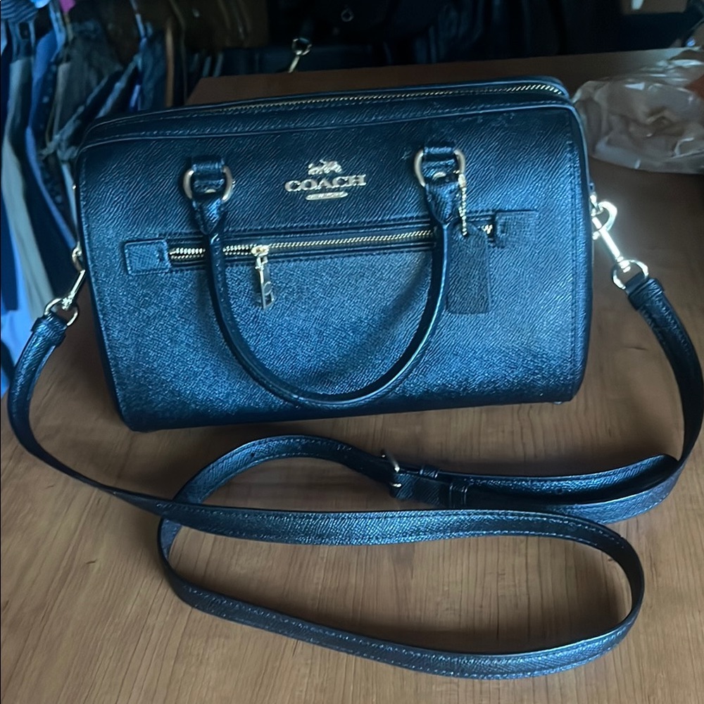Coach Black Crossbody Leather Bag